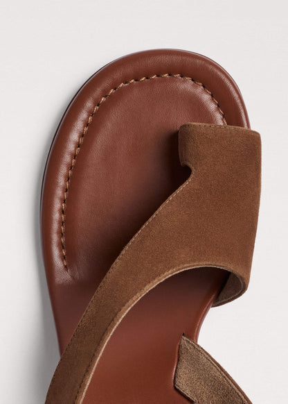 Brown Asymmetric Heel | ME+EM Accessories