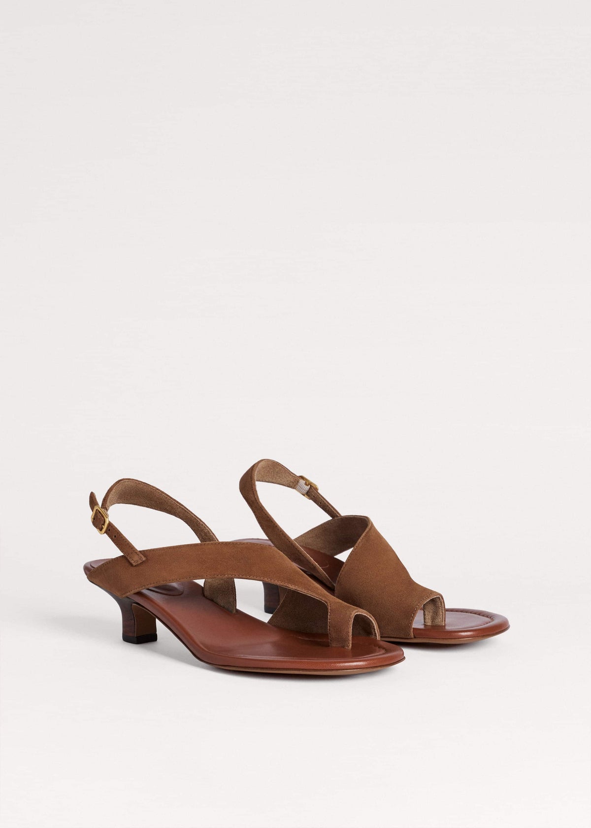 Brown Asymmetric Heel | ME+EM Accessories