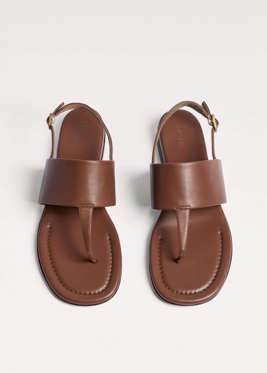 Brown Minimal Sandal | ME+EM Accessories