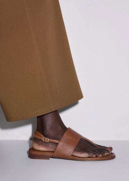 Brown Minimal Sandal | ME+EM Accessories