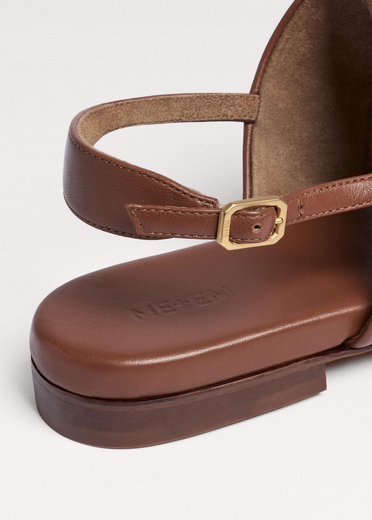 Brown Minimal Sandal | ME+EM Accessories