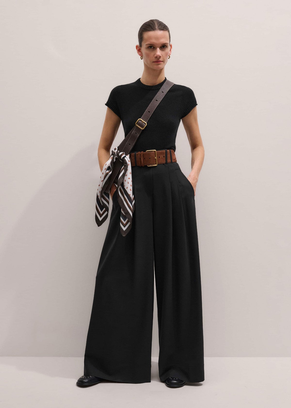 Black Stud Travel Loafer | ME+EM Accessories