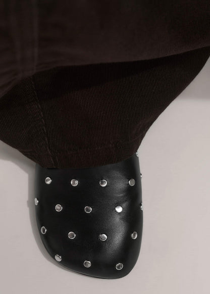 Black Studded Slipper | ME+EM Accessories