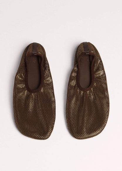 Gold Asymmetric Slipper | ME+EM Accessories