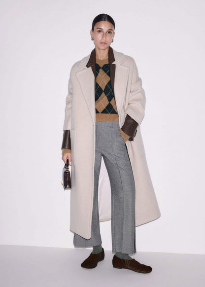 Brown Asymmetric Slipper | ME+EM Accessories