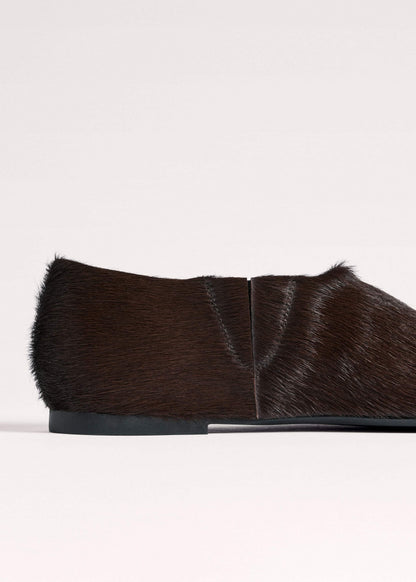 Brown Asymmetric Slipper | ME+EM Accessories