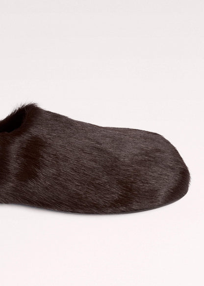 Brown Asymmetric Slipper | ME+EM Accessories