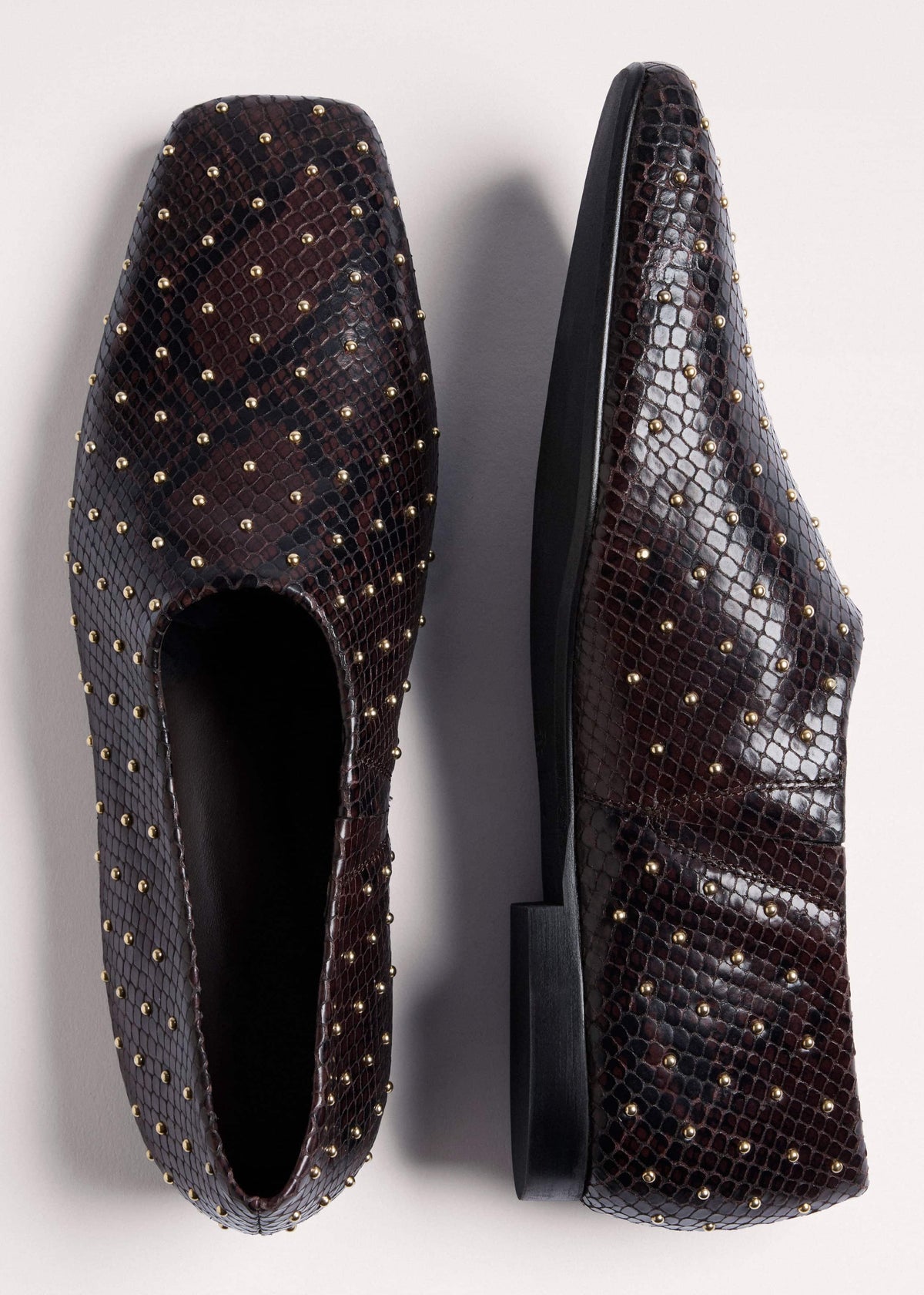 Brown Square Toe Slipper | ME+EM Accessories