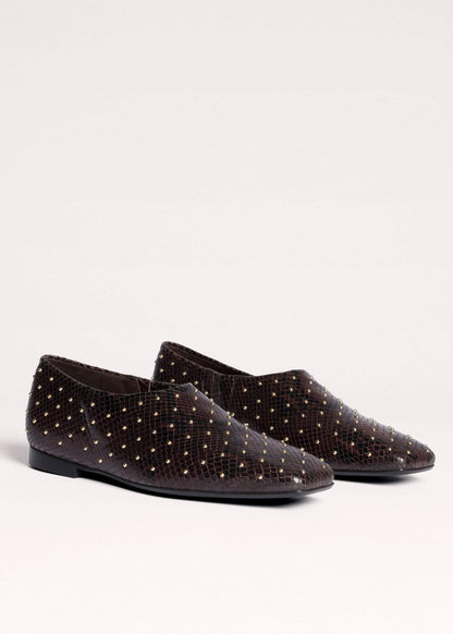 Brown Square Toe Slipper | ME+EM Accessories