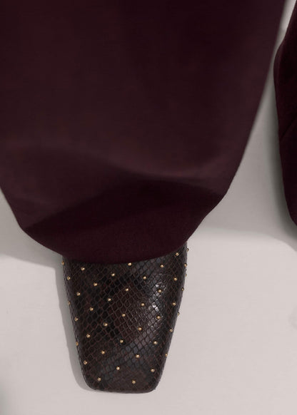 Brown Square Toe Slipper | ME+EM Accessories