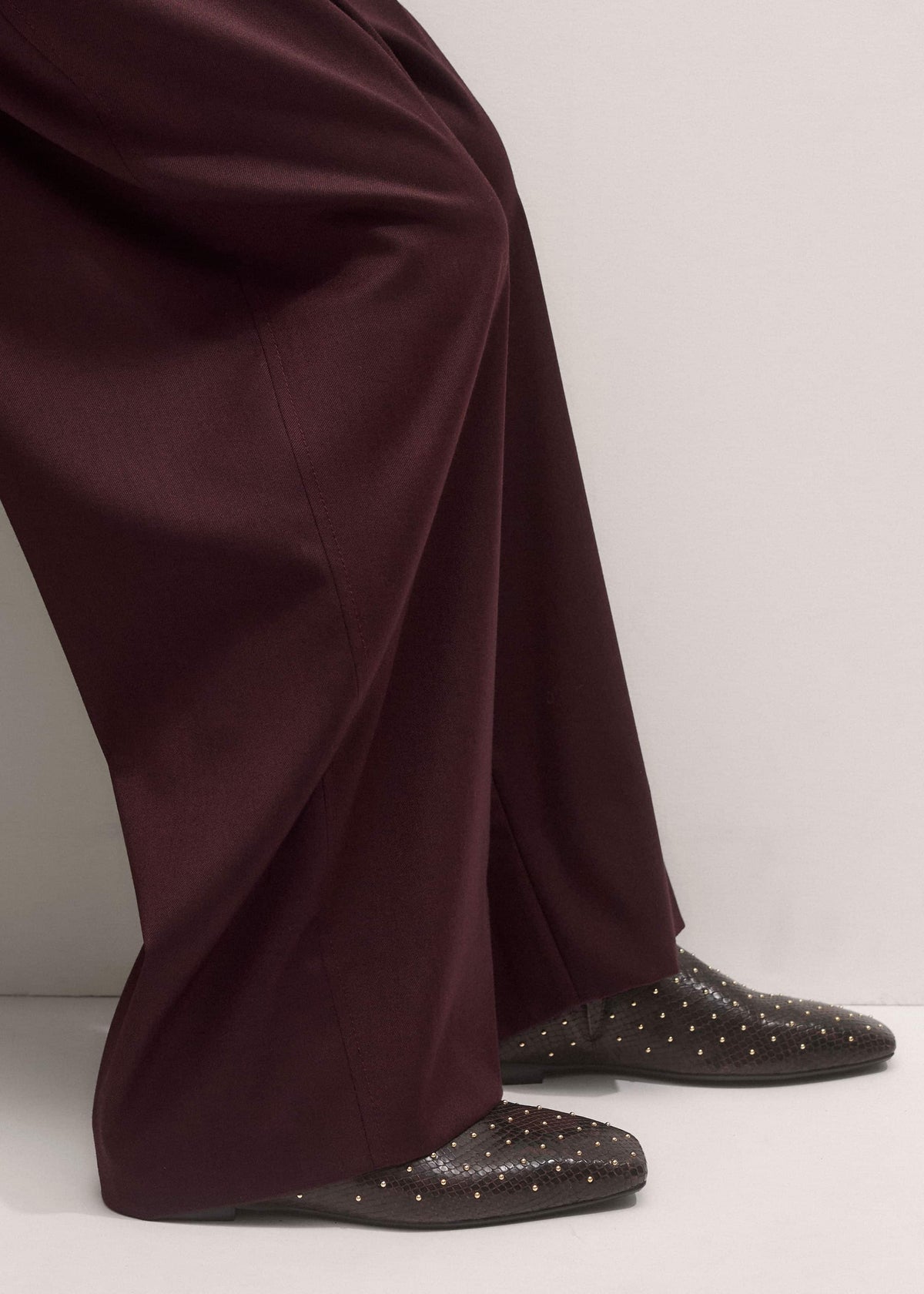 Brown Square Toe Slipper | ME+EM Accessories