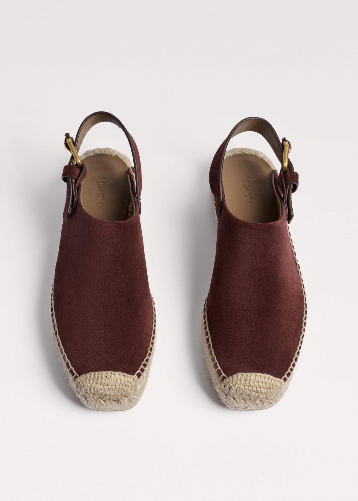 Dark Cinnamon Suede Slingback Espadrille | ME+EM Accessories