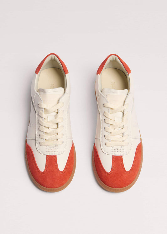 White + Orange Retro Trainer | ME+EM Accessories