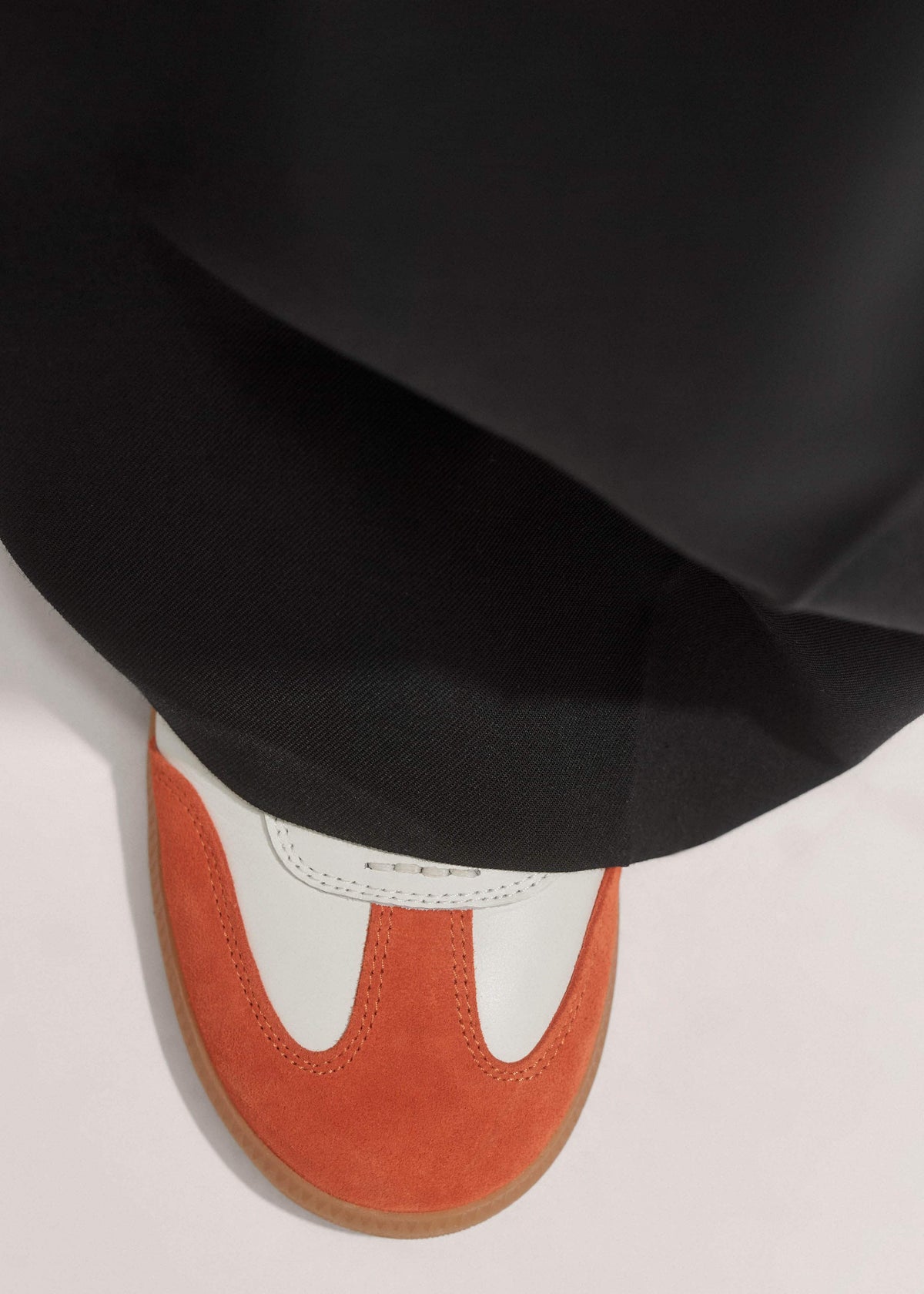 White + Orange Retro Trainer | ME+EM Accessories
