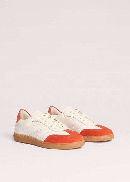 White + Orange Retro Trainer | ME+EM Accessories
