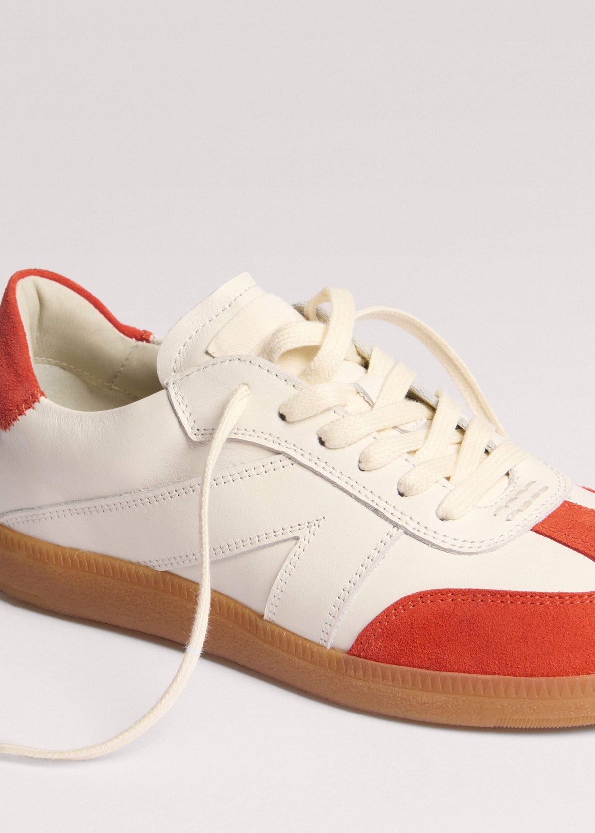 White + Orange Retro Trainer | ME+EM Accessories