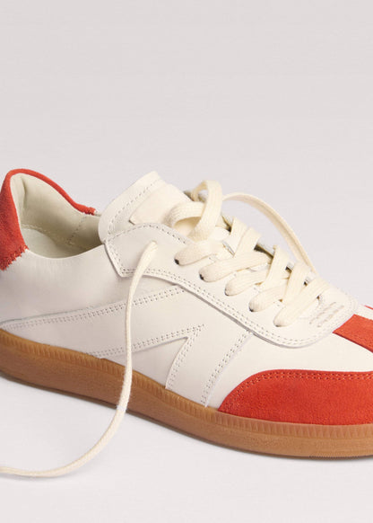 White + Orange Retro Trainer | ME+EM Accessories