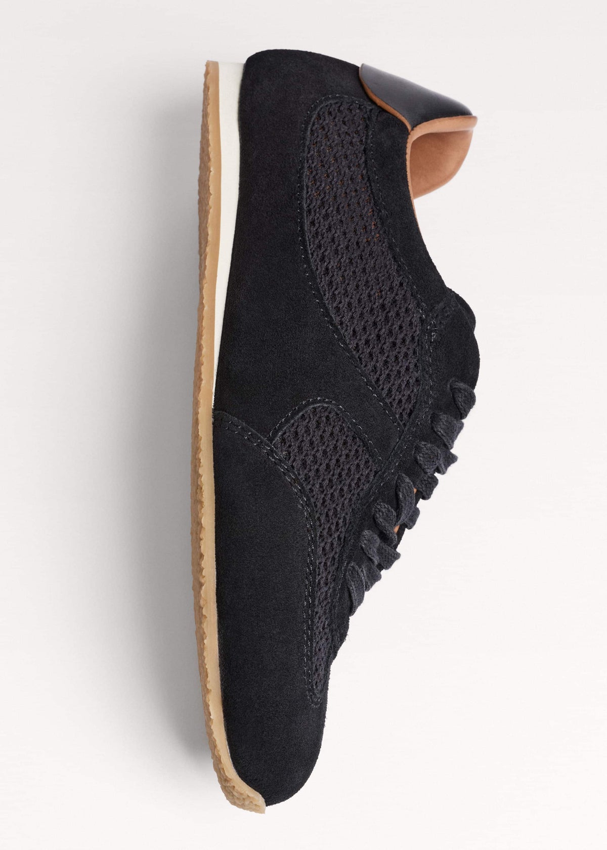 Black Mesh Retro Runner Sneaker | ME+EM Accessories