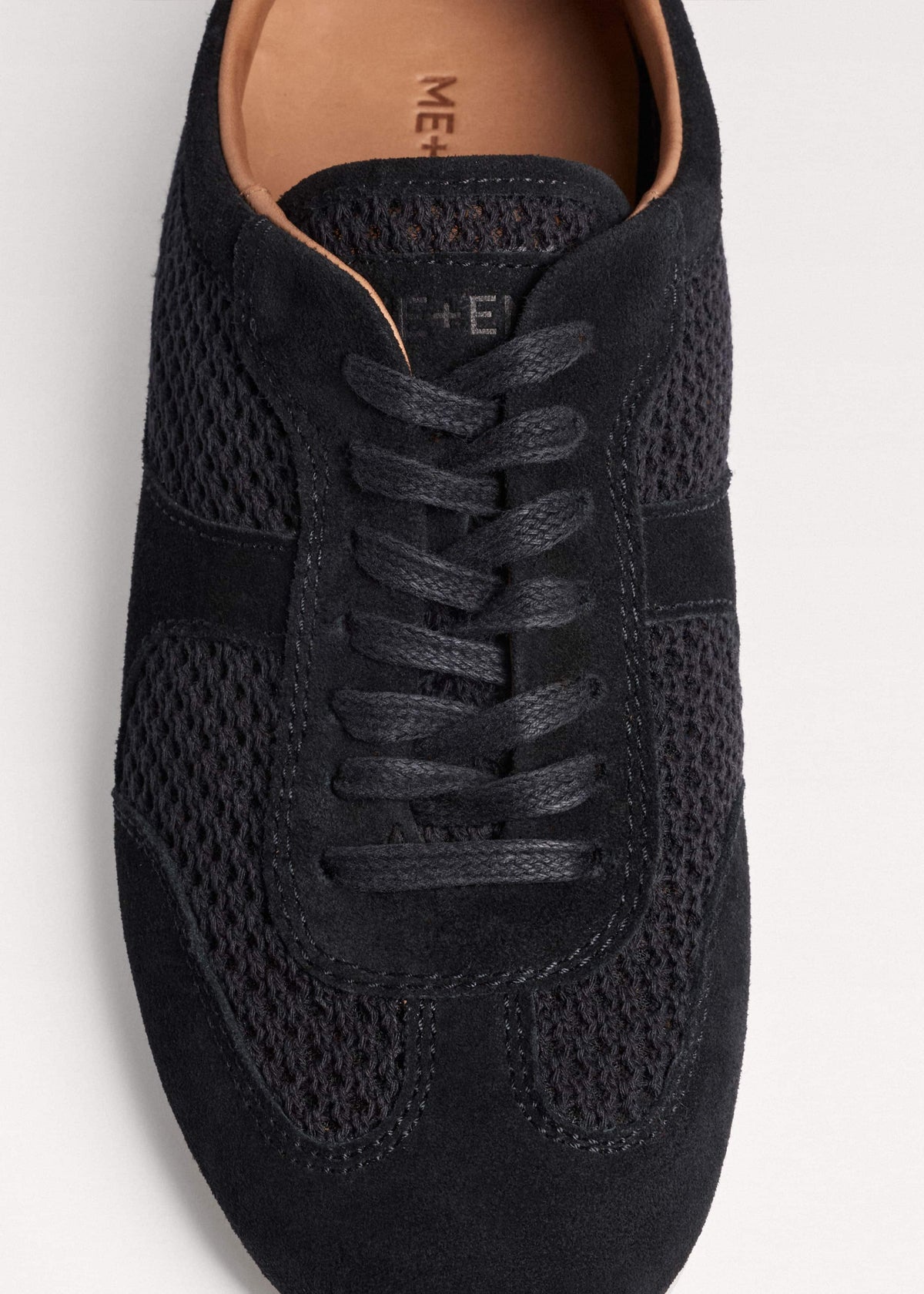 Black Mesh Retro Runner Sneaker | ME+EM Accessories
