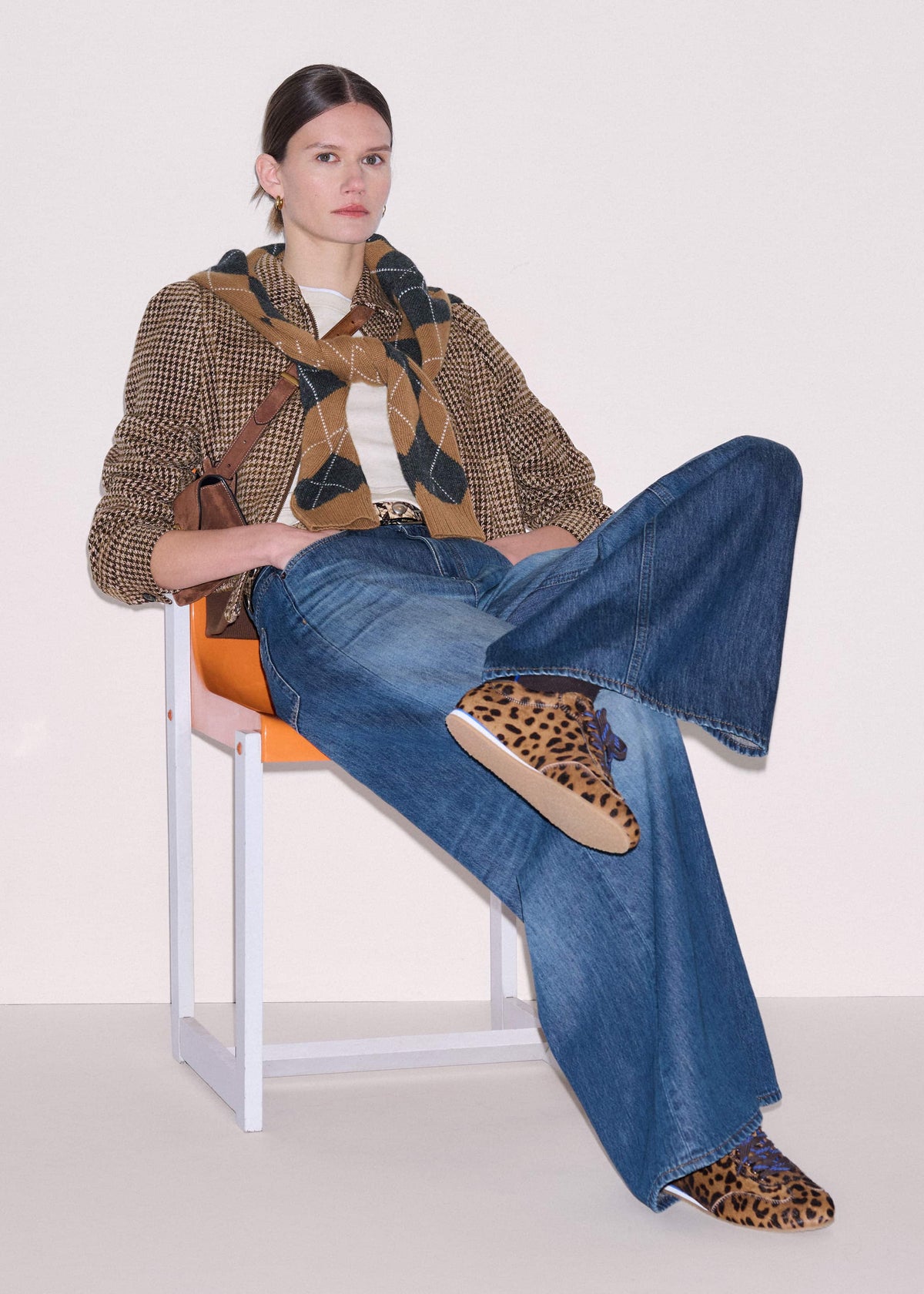 Brown Leopard Print Retro Runner | ME+EM Accessories