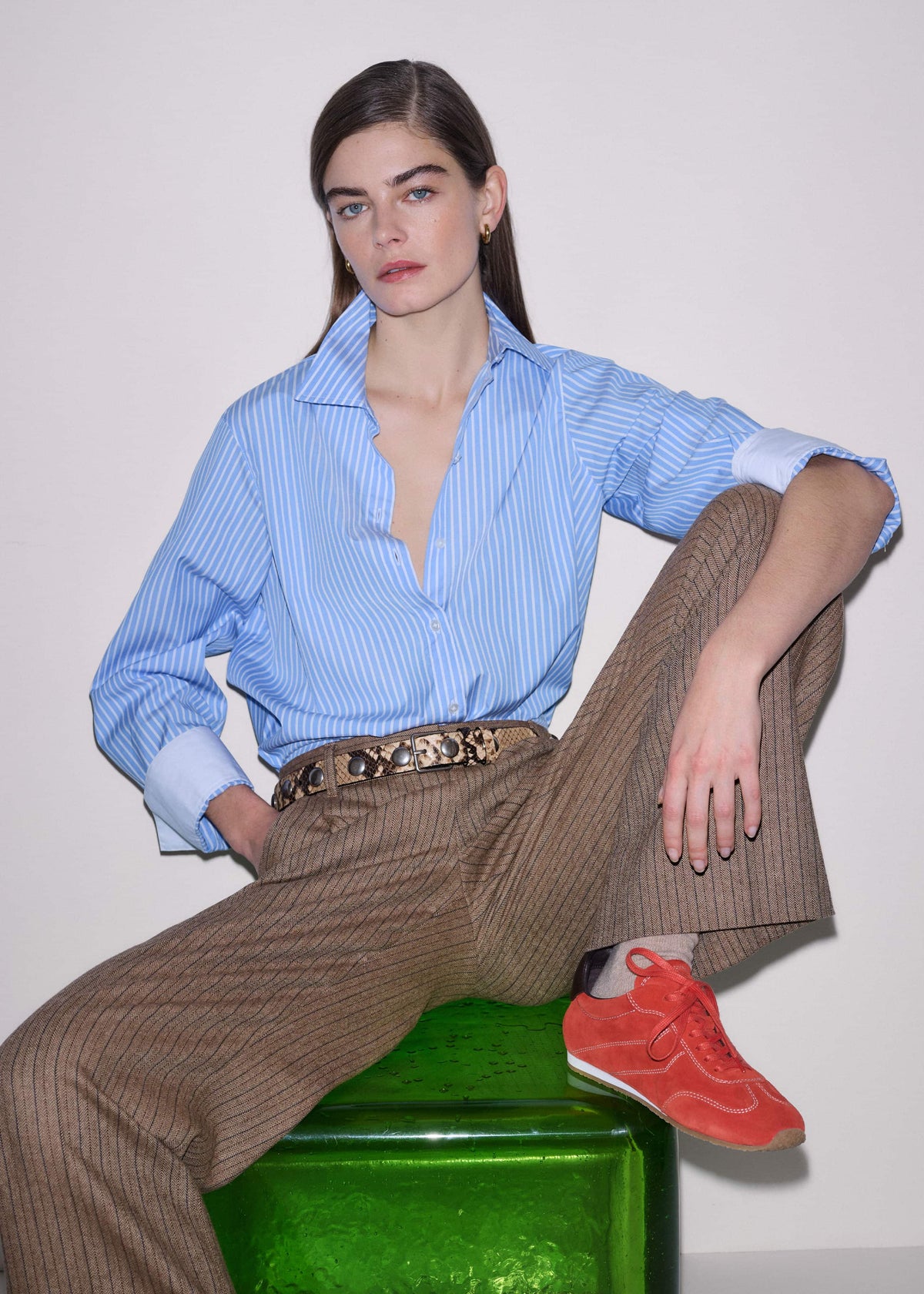 Orange Retro Runner Sneaker | ME+EM Accessories