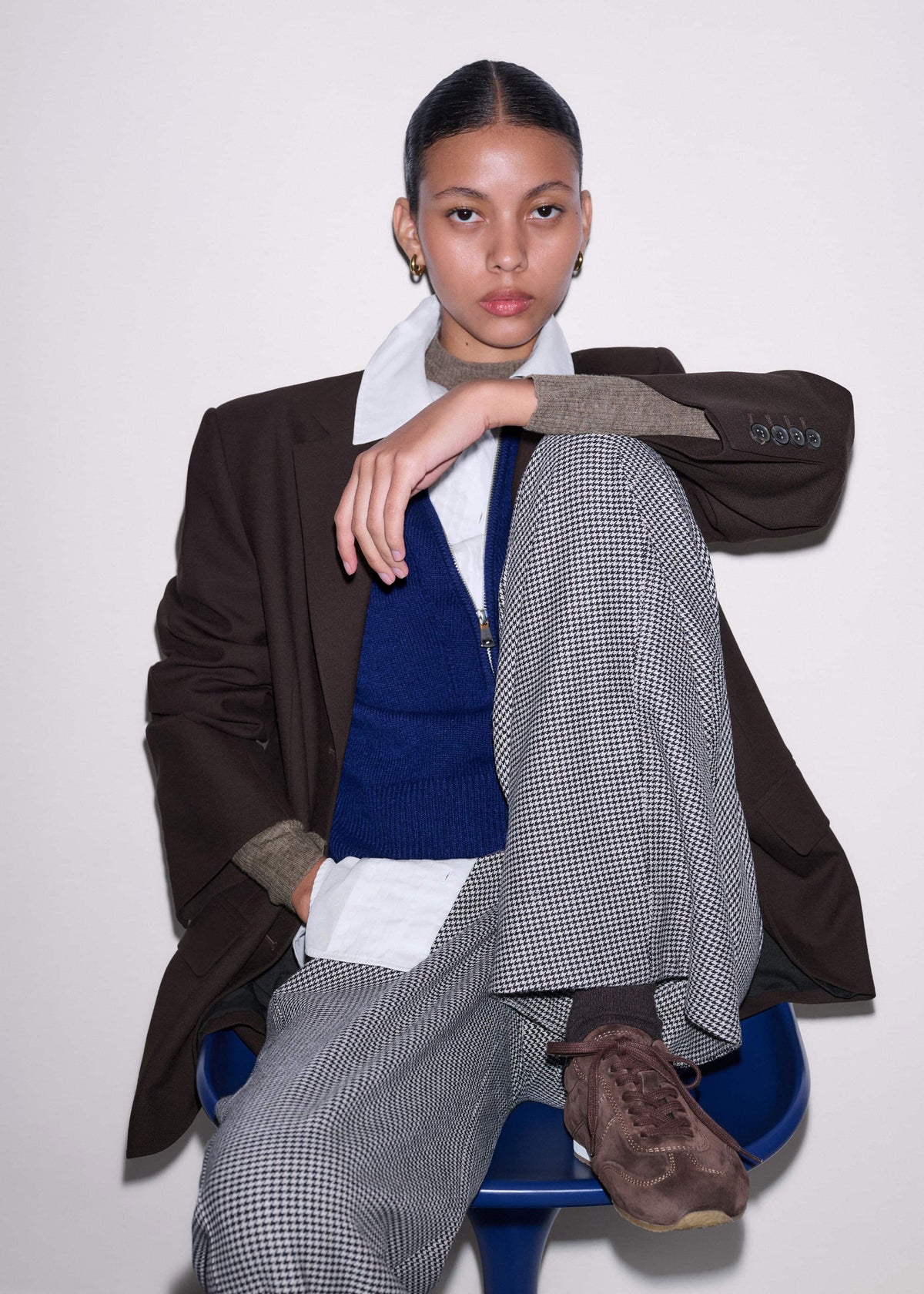 Brown Retro Runner Sneaker | ME+EM Accessories