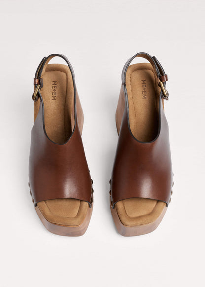 Dark Brown High Front Clog | ME+EM Accessories