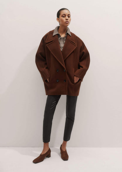 Brown High Front Block Heel | ME+EM Accessories