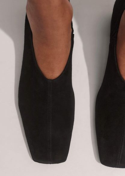 Black High Front Block Heel | ME+EM Accessories