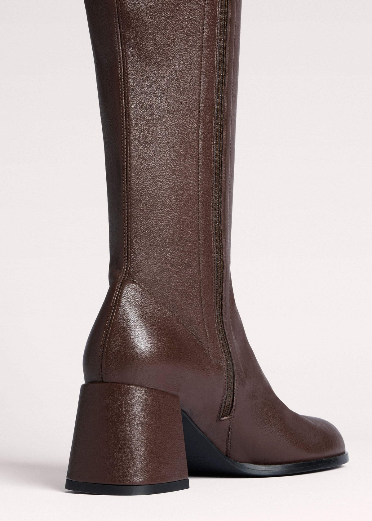 Brown Knee-High Stretch Boot | ME+EM Accessories