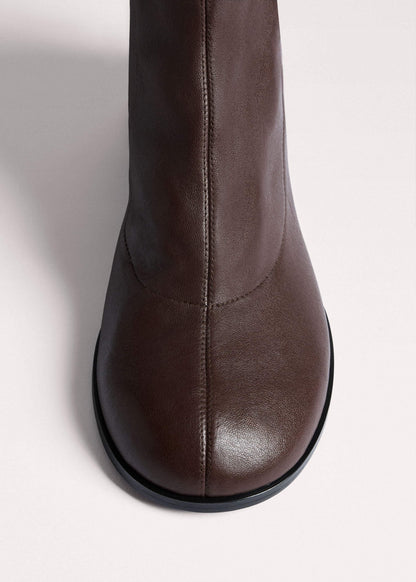 Brown Knee-High Stretch Boot | ME+EM Accessories