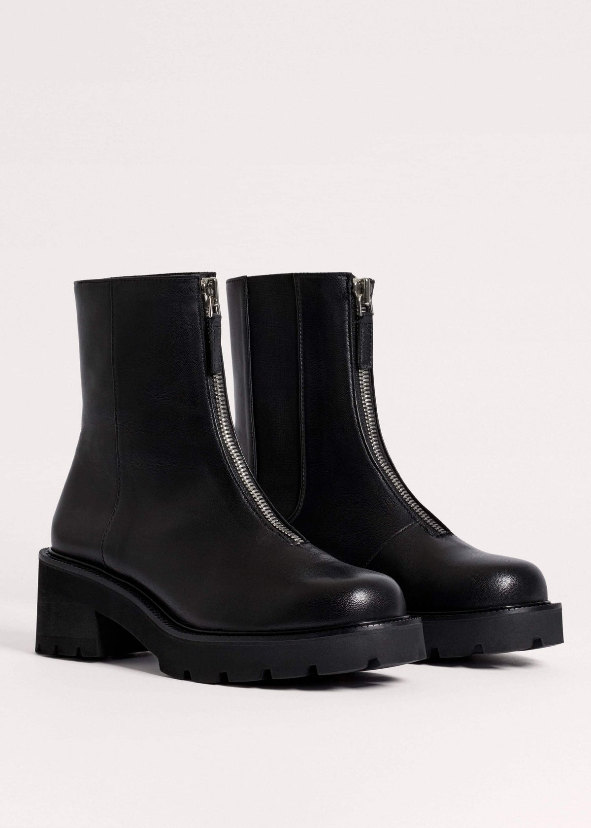 Black Zip Front Boot | ME+EM Accessories