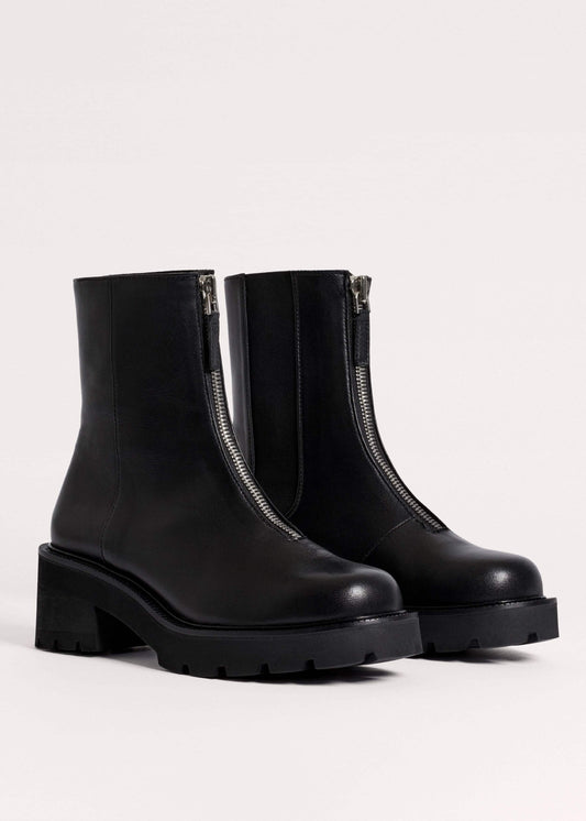 Black Zip Front Boot | ME+EM Accessories