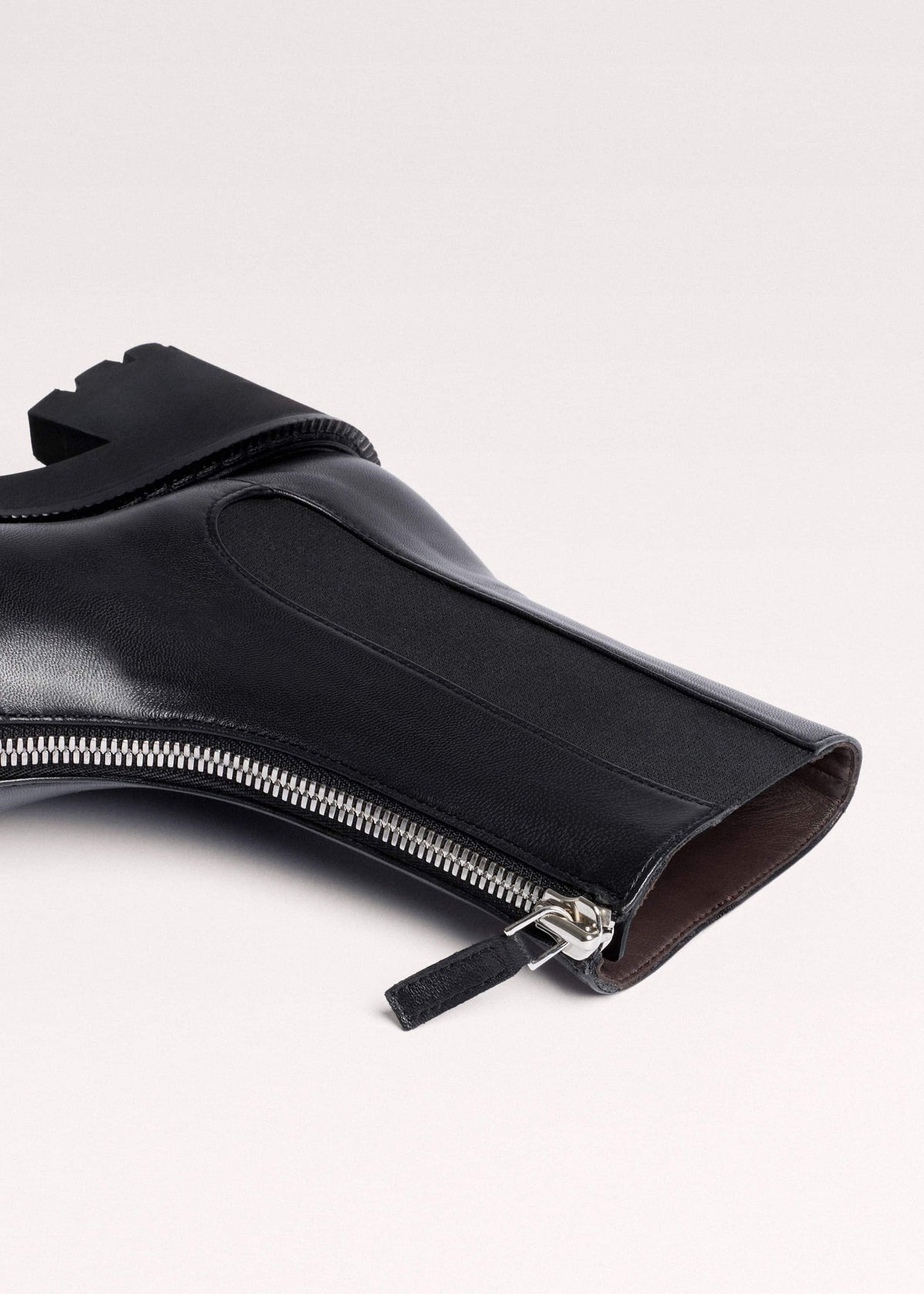 Black Zip Front Boot | ME+EM Accessories