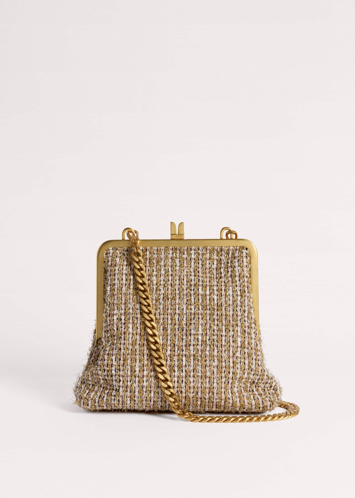 Gold Tweed AM-PM Crossbody Bag | ME+EM Accessories