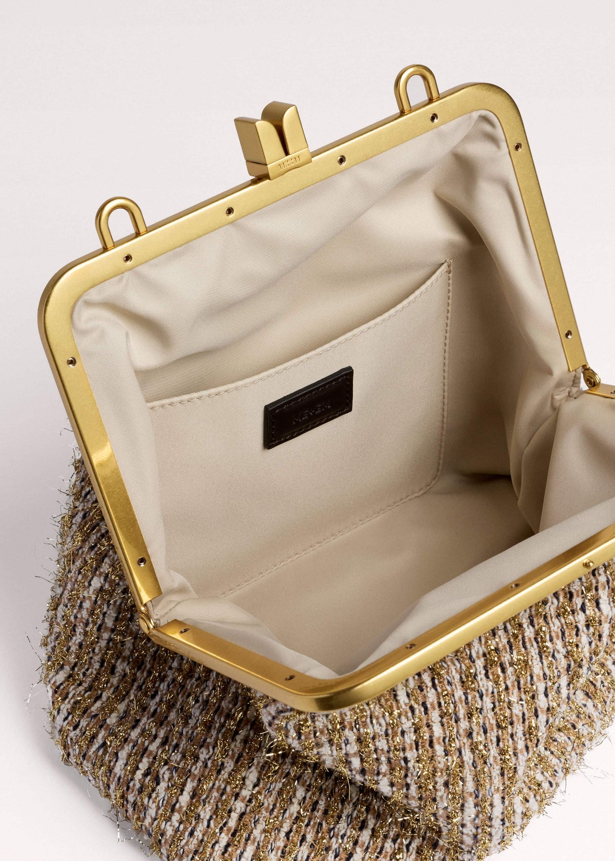 Gold Tweed AM-PM Crossbody Bag | ME+EM Accessories