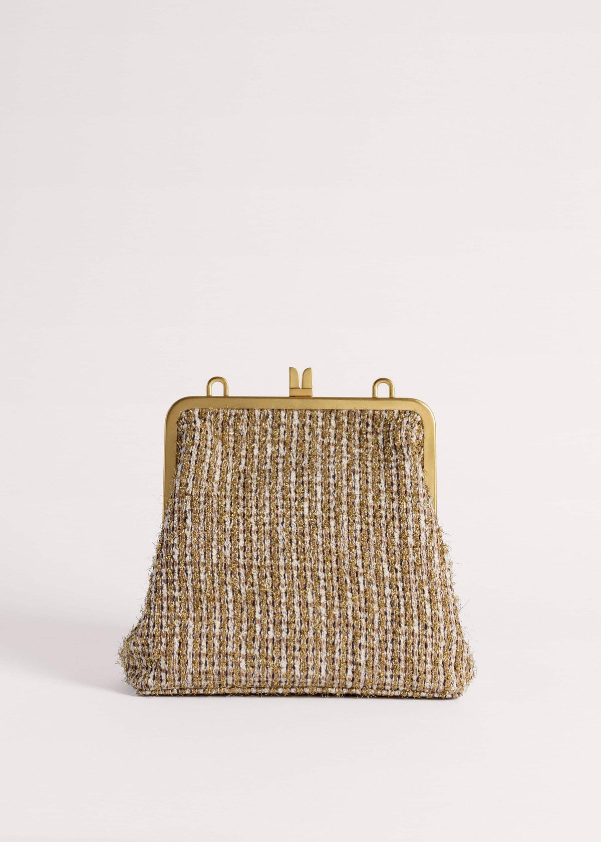 Gold Tweed AM-PM Crossbody Bag | ME+EM Accessories