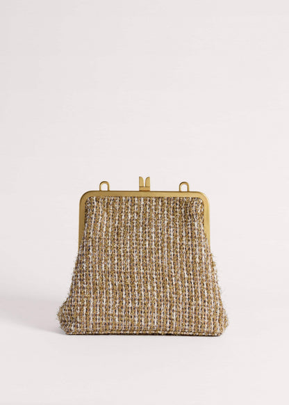 Gold Tweed AM-PM Crossbody Bag | ME+EM Accessories