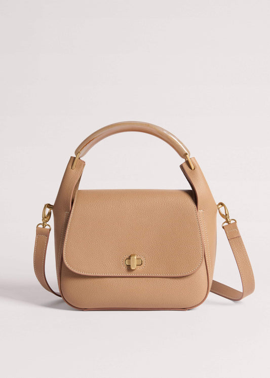 Light Brown Resin Handle Crossbody Bag | ME+EM Accessories