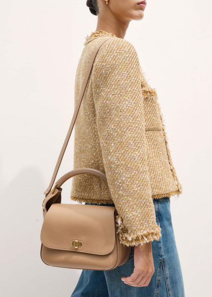 Light Brown Resin Handle Crossbody Bag | ME+EM Accessories