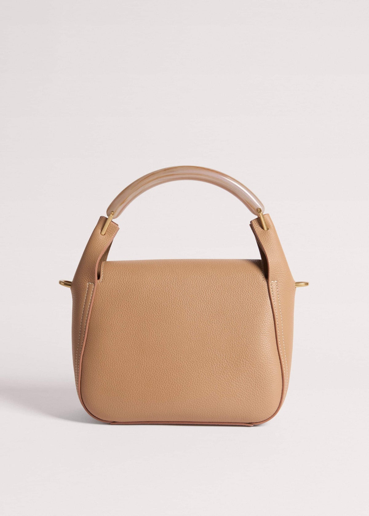 Light Brown Resin Handle Crossbody Bag | ME+EM Accessories