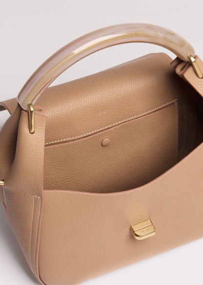 Light Brown Resin Handle Crossbody Bag | ME+EM Accessories