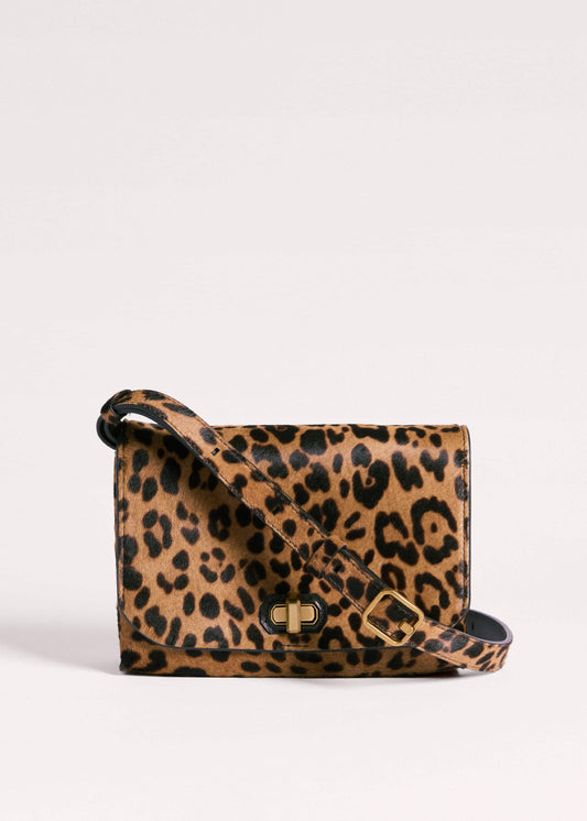 Brown 2-Way Leopard Print Crossbody Bag | ME+EM Accessories