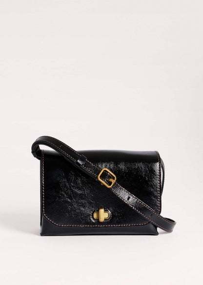 Black Leather Clutch + Crossbody Bag | ME+EM Accessories