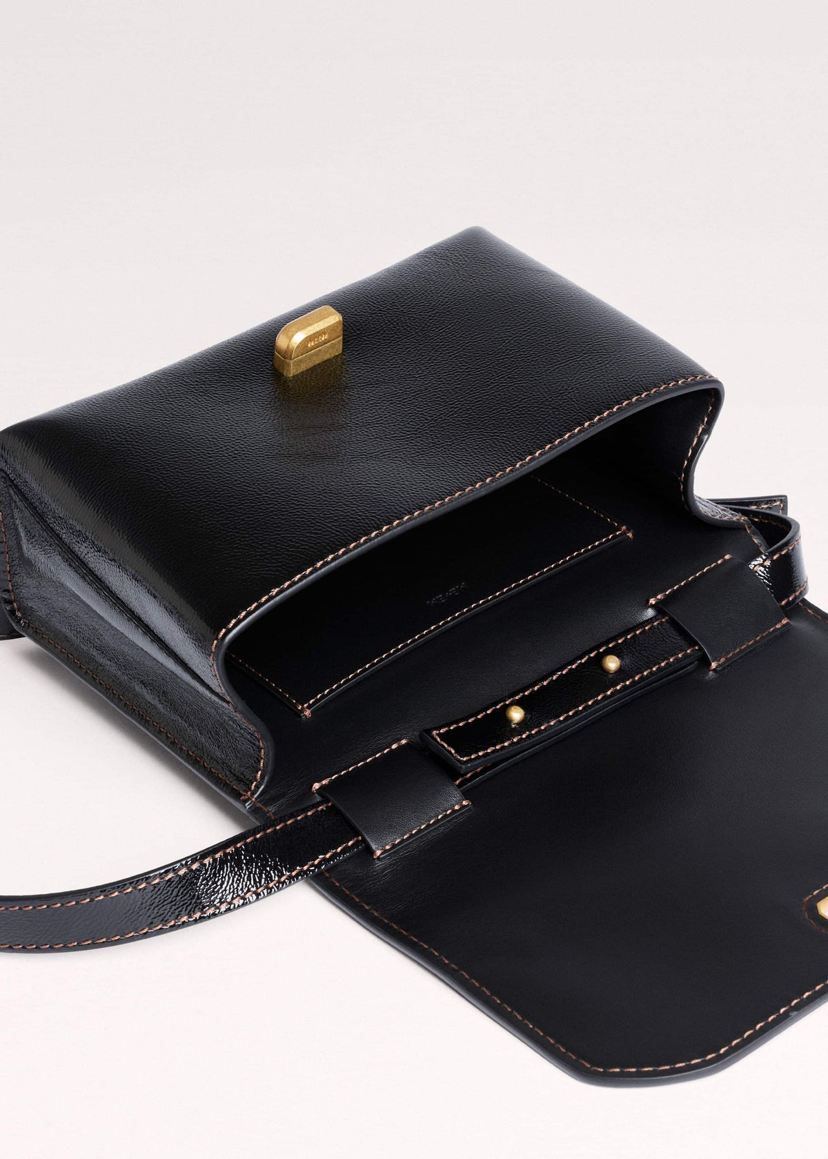 Black Leather Clutch + Crossbody Bag | ME+EM Accessories