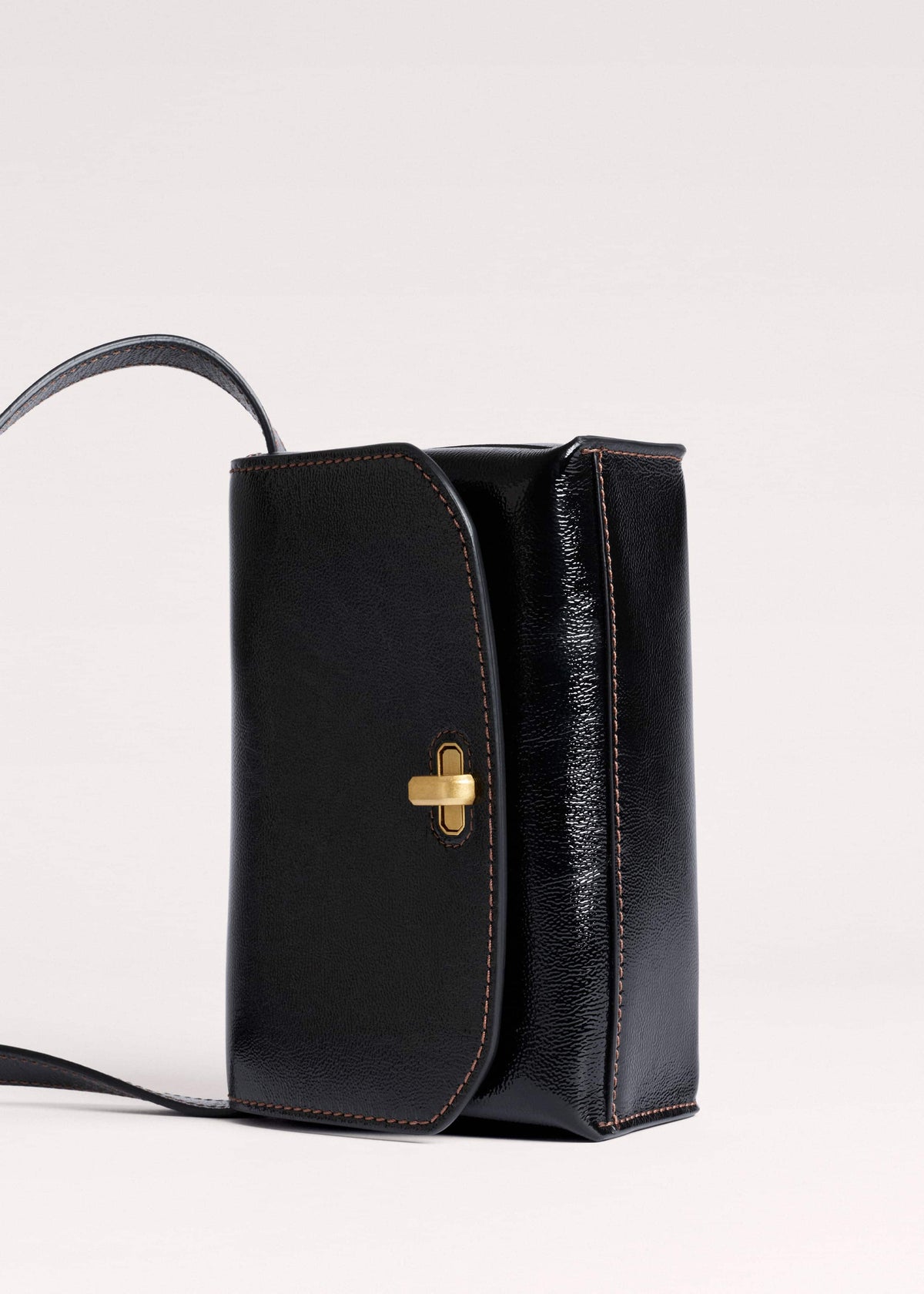 Black Leather Clutch + Crossbody Bag | ME+EM Accessories