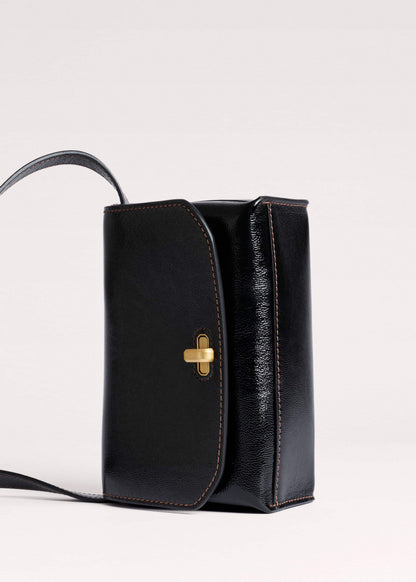 Black Leather Clutch + Crossbody Bag | ME+EM Accessories