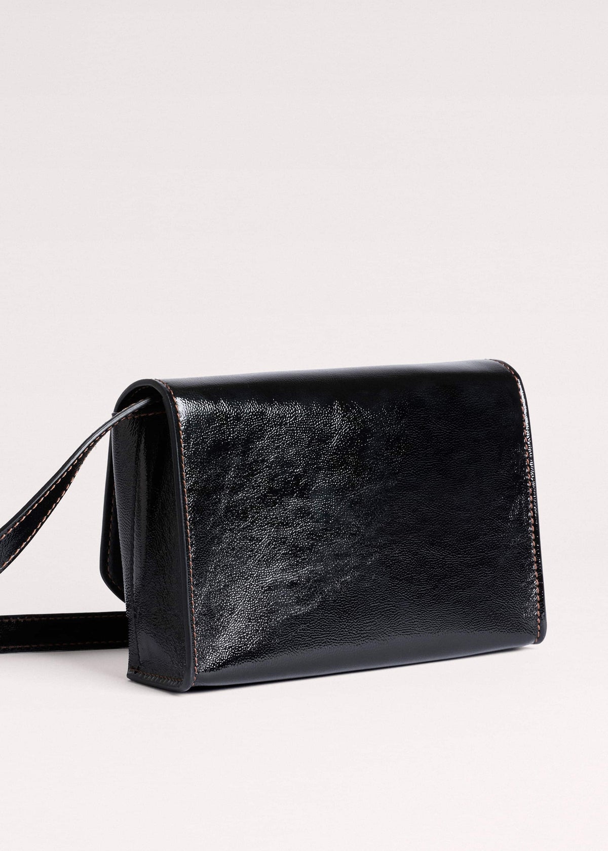 Black Leather Clutch + Crossbody Bag | ME+EM Accessories