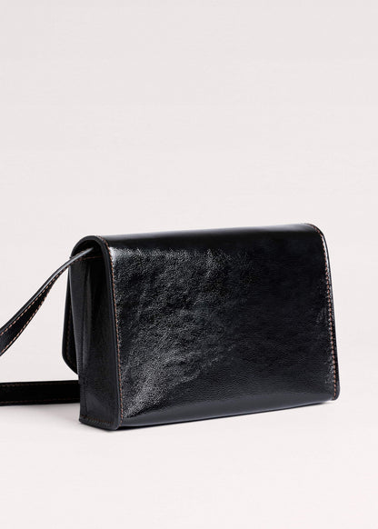 Black Leather Clutch + Crossbody Bag | ME+EM Accessories