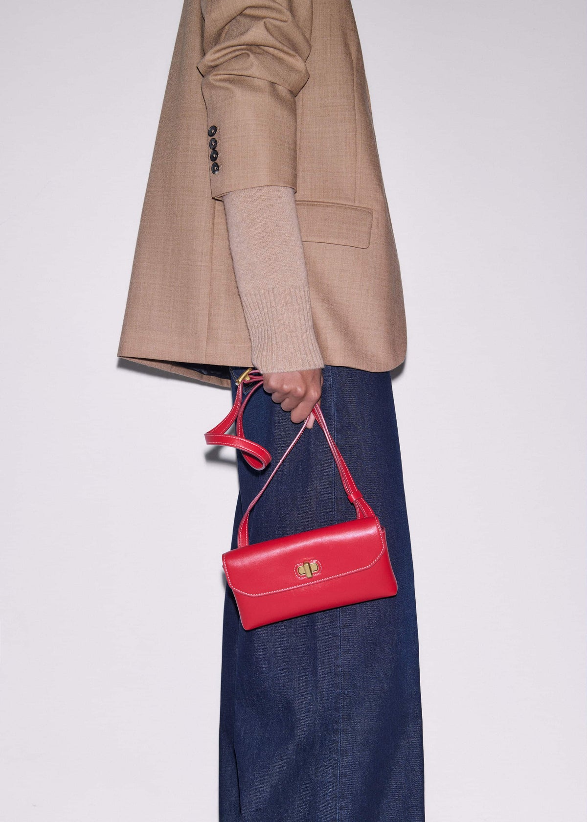 Red Leather Small Pouch | ME+EM Accessories
